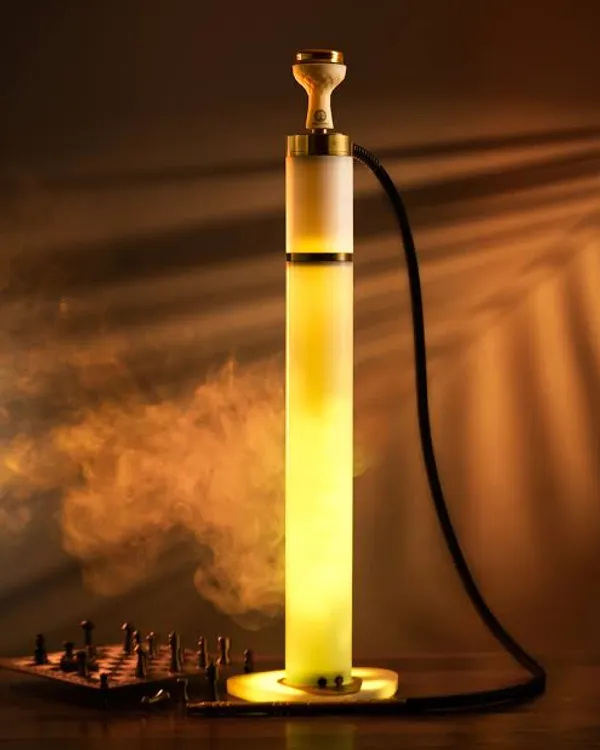White_Glass,_Stainless_Steel,_Acrylic_Tower_Hookah_For_Adults,_Hookah_Use,_Home_Lounge
