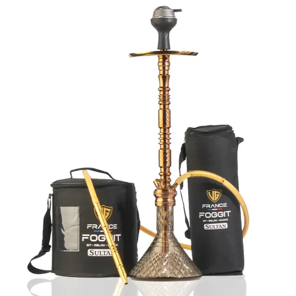 Copper_Brown_Glass,_Stainless_Steel,_Aluminum_Alloy,_Silicone,_600D_Oxford_Polyester_Carry_Bag_Hookah_With_Carry_Bag_For_Adults,_Hookah_Use,_Travel