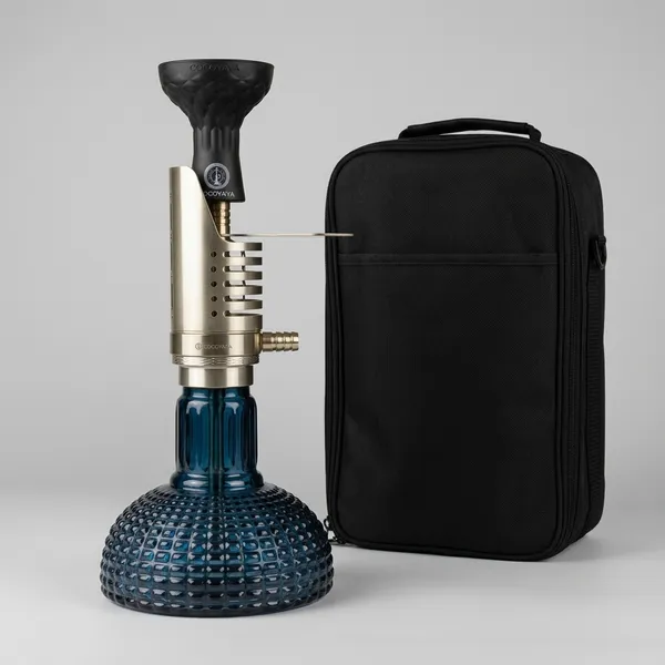 Blue_Glass,_Stainless_Steel,_Silicone,_600D_Oxford_Polyester_Carry_Bag_Mini_Hookah_With_Carry_Bag_For_Adults,_Hookah_Use,_Travel