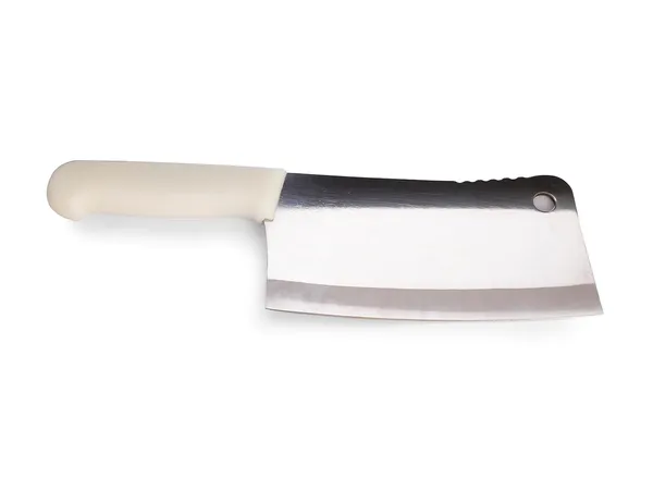 Stainless_Steel_Kitchen_Knife_Chopper_With_White_Handle_Heavy_Duty_Cleaver_8_In