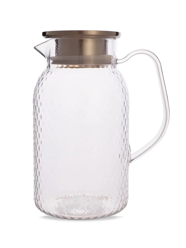 Glass_Beverage_Pitcher_With_Stainless_Steel_Lid_1500ml_Transparent