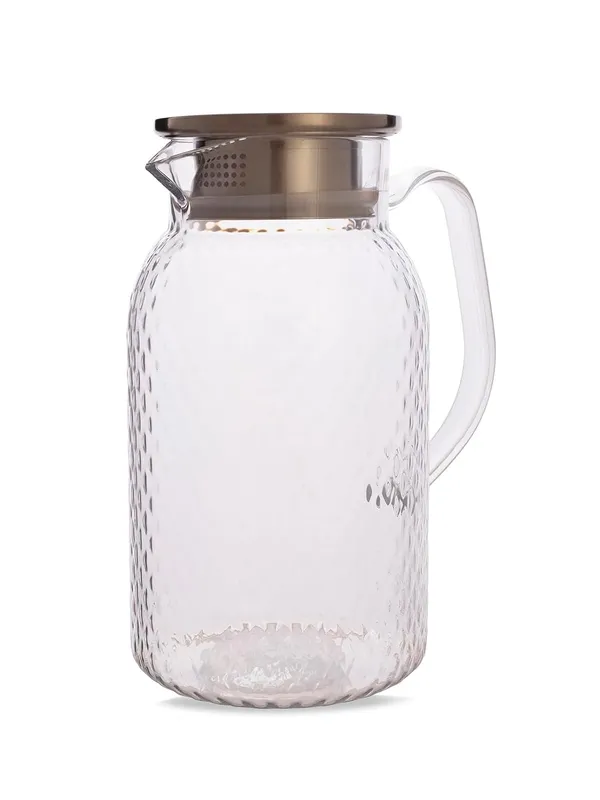 Glass_Beverage_Pitcher_With_Stainless_Steel_Lid_1500ml_Transparent