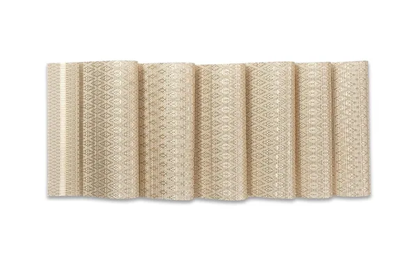 Geometric_Pattern_Table_Placemats_Beige_Woven_Textured_Design_Dining_Table_Protection