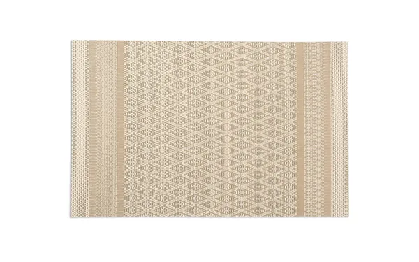 Geometric_Pattern_Table_Placemats_Beige_Woven_Textured_Design_Dining_Table_Protection