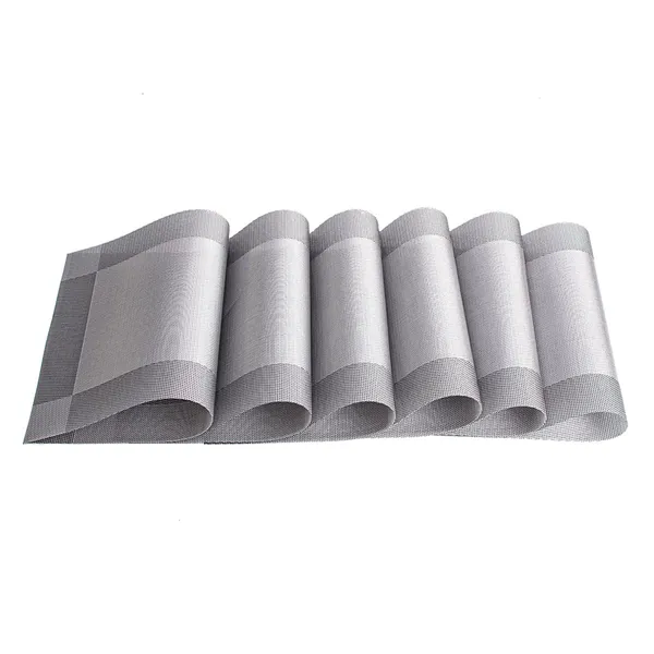 Placemats_Set_Of_6_Silver_Grey_Table_Mats_Dining_Table_Decor