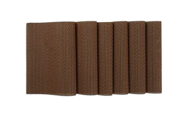 Bamboo_Table_Placemats_Pack_Of_6_Brown_Woven_Design