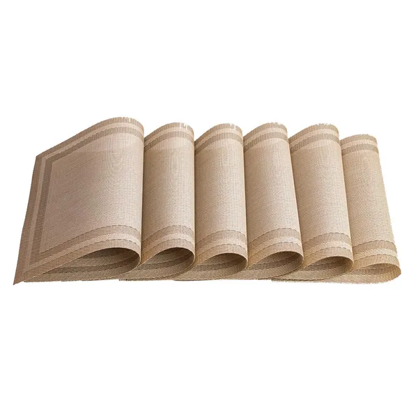 Premium_Placemats_Set_Rich_Gold_42_X_28_Cm_Textured_Table_Mats