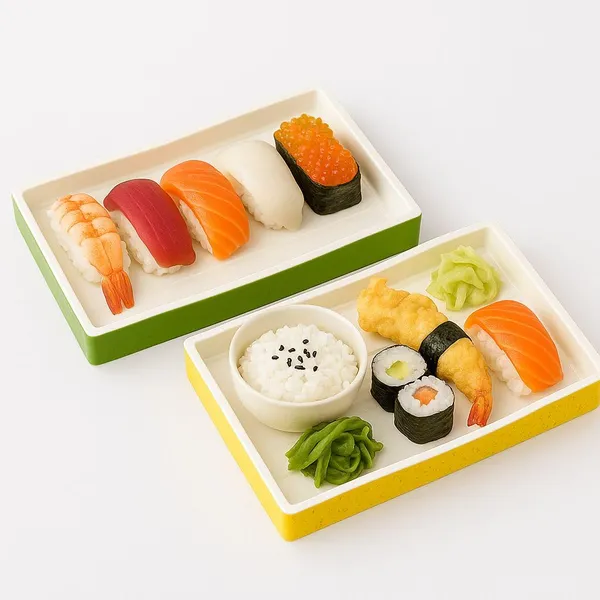 Premium_Sushi_Serving_Set_With_2_Rectangular_Trays_Rice_Bowl_Decorative_Garnish_Complete_Japanese_Dining_Experience