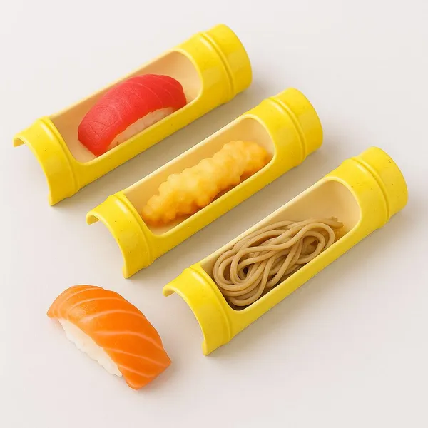 Premium_Sushi_Food_Storage_Container_Set_Yellow_Plastic_Organizer_Trays_For_Noodles_Sushi_Rolls_And_Ingredients_Kitchen_Organization_Set_Of_3