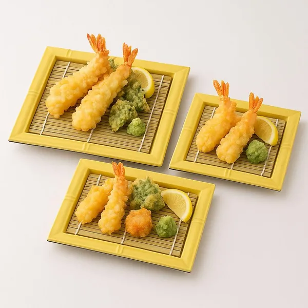 Japanese_Style_Bamboo_Sushi_Serving_Plates_Set_Yellow_Rectangle_Draining_Trays_With_Grid_Design_For_Traditional_Tempura_And_Sashimi_Presentation_3_Pack
