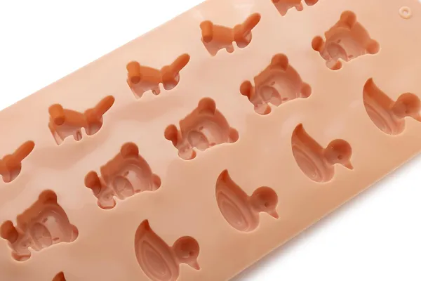 Silicone_Chocolate_Mold_Animal_Shapes_15_Cavity_Baking_Tray_Peach_Color