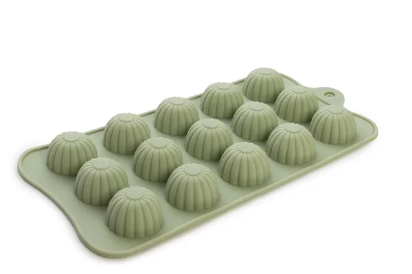 Silicone_Chocolate_Mold_Shell_Shape_15_Cavity_Baking_Mold_Sage_Green