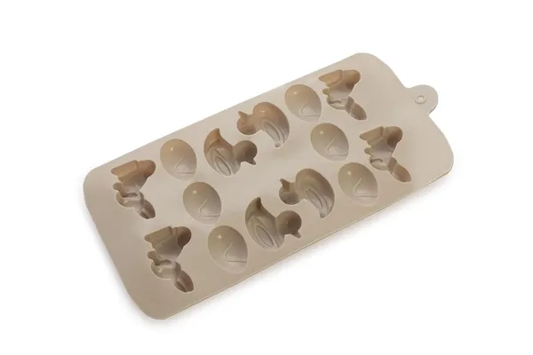 Silicone_Chocolate_Mold_With_Easter_Theme_Shapes_3d_Bunny_And_Egg_Cavity_Design_Beige