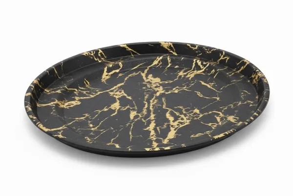 Salver_Tray_Black_And_Gold_Marble_Pattern_Round_Serving_Platter_40_Cm