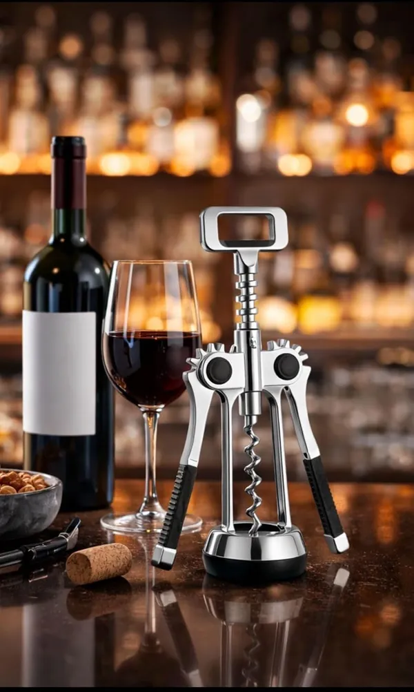 Professional_Wine_Corkscrew_Opener_With_Bottle_Opener_Stainless_Steel_And_Black_Handle_Multi_Function_Bar_Tool