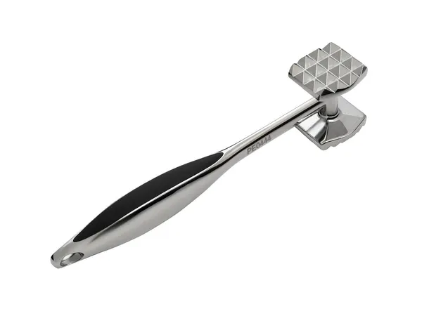 Meat_Tenderizer_Hammer_Dual_Sided_Textured_Head_Stainless_Steel_Ergonomic_Non_Slip_Grip_Silver_And_Black