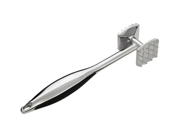 Meat_Tenderizer_Hammer_Dual_Sided_Textured_Head_Stainless_Steel_Ergonomic_Non_Slip_Grip_Silver_And_Black