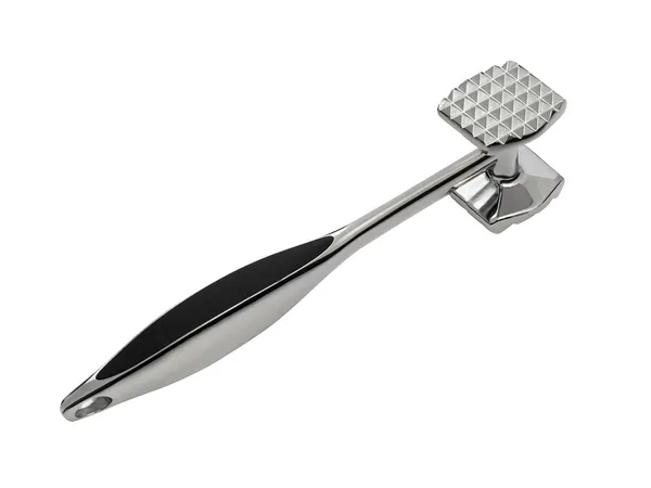 Meat_Tenderizer_Hammer_Dual_Sided_Textured_Head_Stainless_Steel_Ergonomic_Non_Slip_Grip_Silver_And_Black