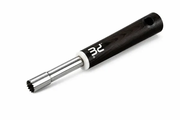 Professional_Stainless_Steel_Fruit_Corer_With_Ergonomic_Black_Handle_For_Pears_And_Apples
