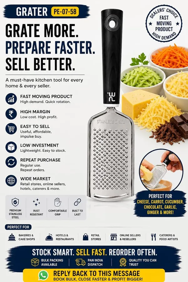 Stainless_Steel_Grater_With_Comfortable_Grip_Rust_Resistant_For_Cheese_Carrot_Ginger_More