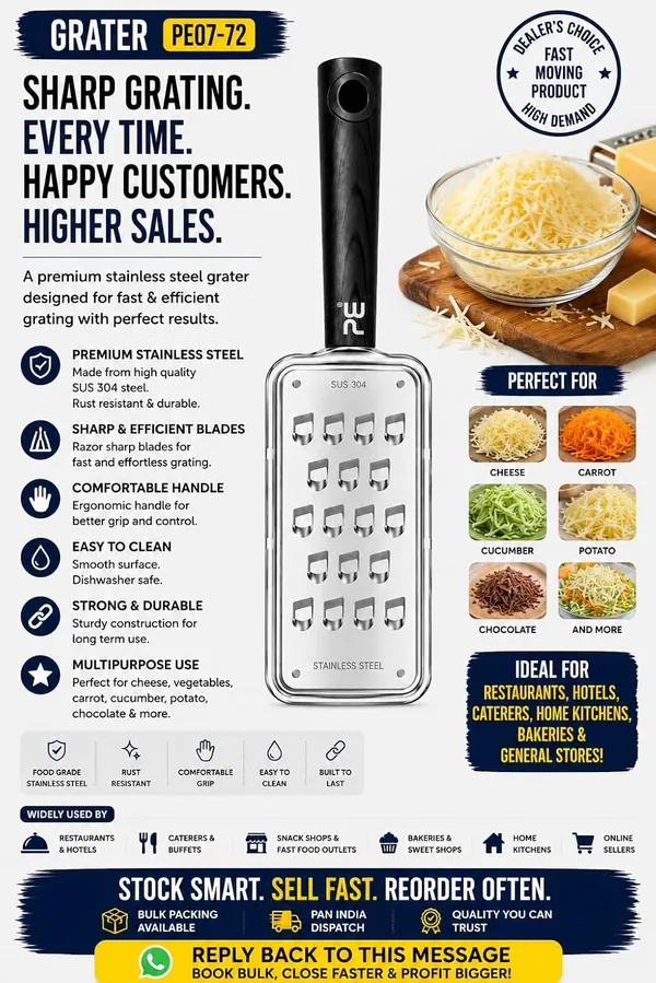 Professional_304_Stainless_Steel_Grater_With_Ergonomic_Handle_Multipurpose_Rust_Resistant_Dishwasher_Safe