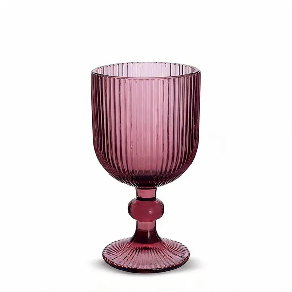 Glass_Ribbed_Brown_Wine_Glass