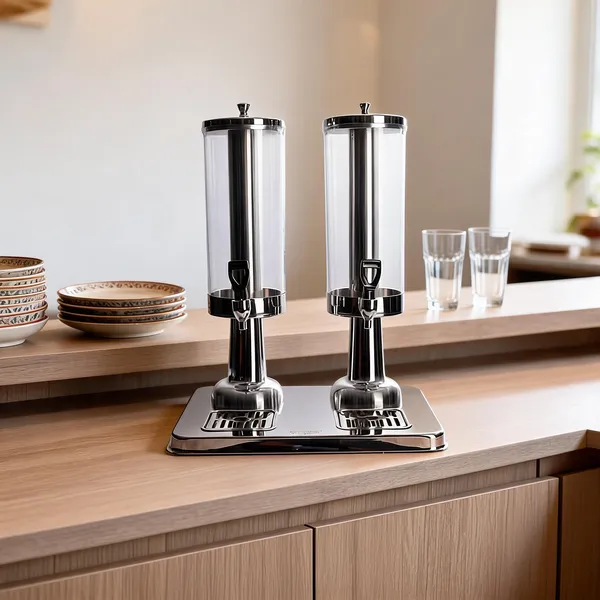 Acrylic_Chrome_Double_Juice_Dispenser_With_Stand