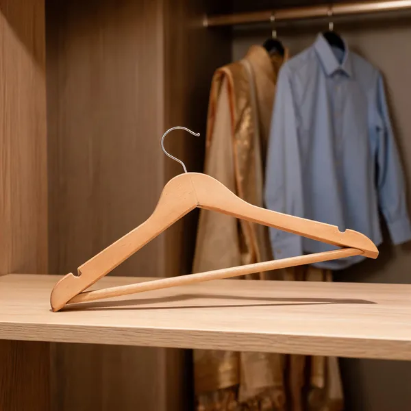 Wood_Metal_Swivel_Hook_Clothes_Hanger