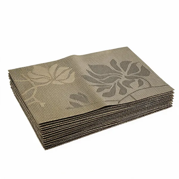 Woven_Synthetic_Fiber_Floral_Dining_Placemat_Taupe