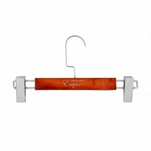 Wood_Chrome_Hardware_Clip_Clothes_Hanger
