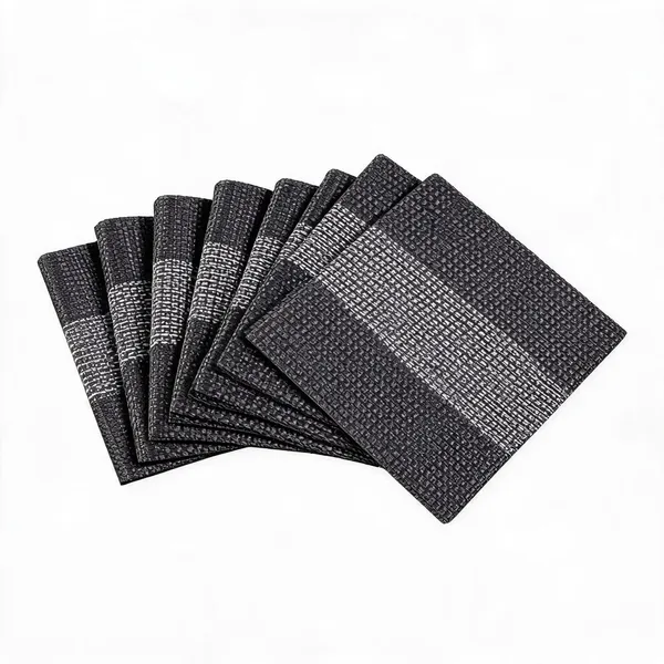 Woven_Synthetic_Fiber_Striped_Dining_Placemat_Black