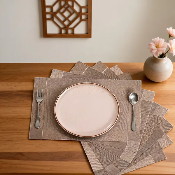 Woven_Synthetic_Fiber_Dining_Golden_Brown_Placemat_Set_Of_6