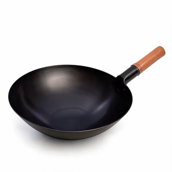 Stainless_Steel_Round_Bottom_Stir_Fry_Work_With_Wooden_Handle