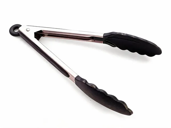Stainless_Steel_Black_Silicone_Grip_Kitchen_Tongs