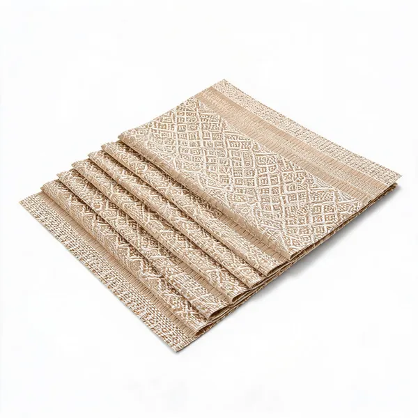 Woven_Synthetic_Fiber_Geometric_Dining_Placemat_Beige