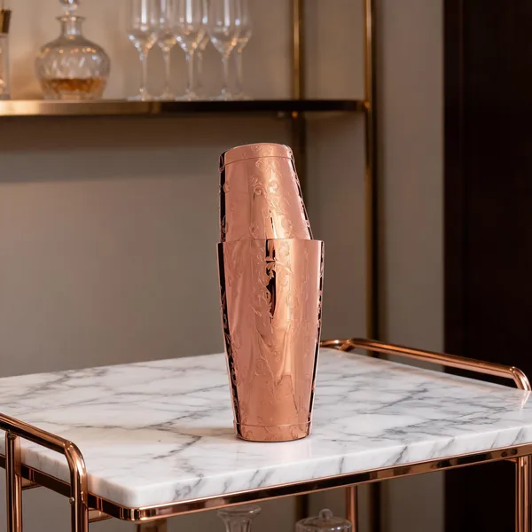 Stainless_Steel_Rose_Gold_Engraved_Lavender_Boston_Cocktail_Shaker