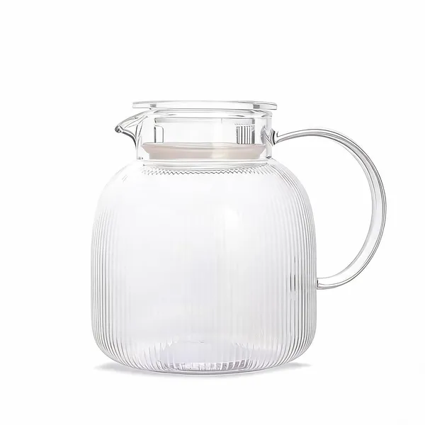 Borosilicate_Glass_Ribbed_Water_Pitcher_With_Lid_Clear