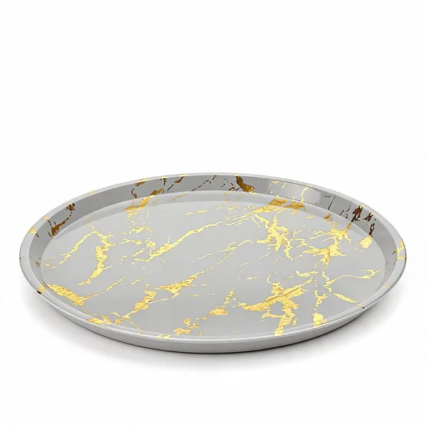 Plastic_Luxe_Gold_Marble_Pattern_Round_Serving_Tray_Grey