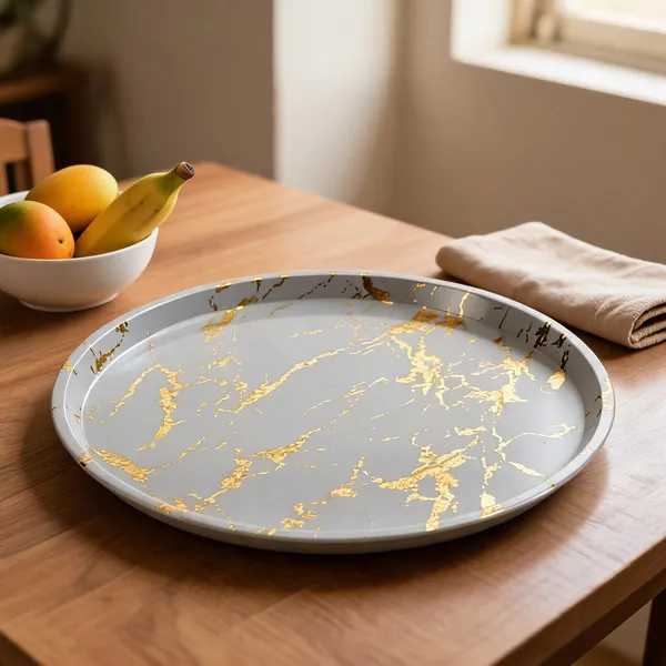 Plastic_Luxe_Gold_Marble_Pattern_Round_Serving_Tray_Grey