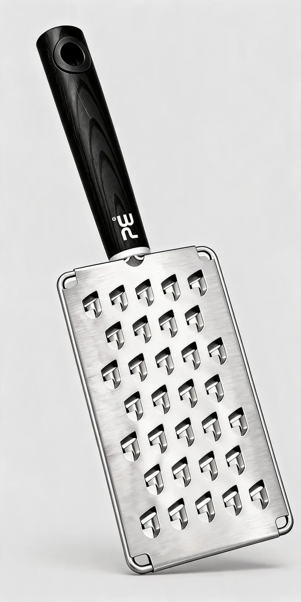 Stainless_Steel_Black_Handle_Grater_For_Cheese_&_Vegetables
