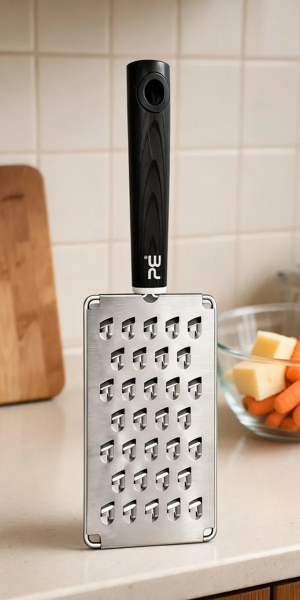 Stainless_Steel_Black_Handle_Grater_For_Cheese_&_Vegetables