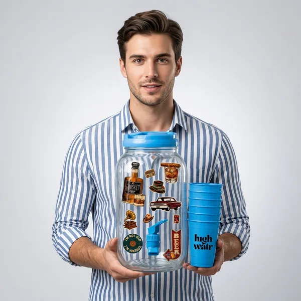 Blue_Retro_Buzz_Party_Dispenser_And_Cups_Combo