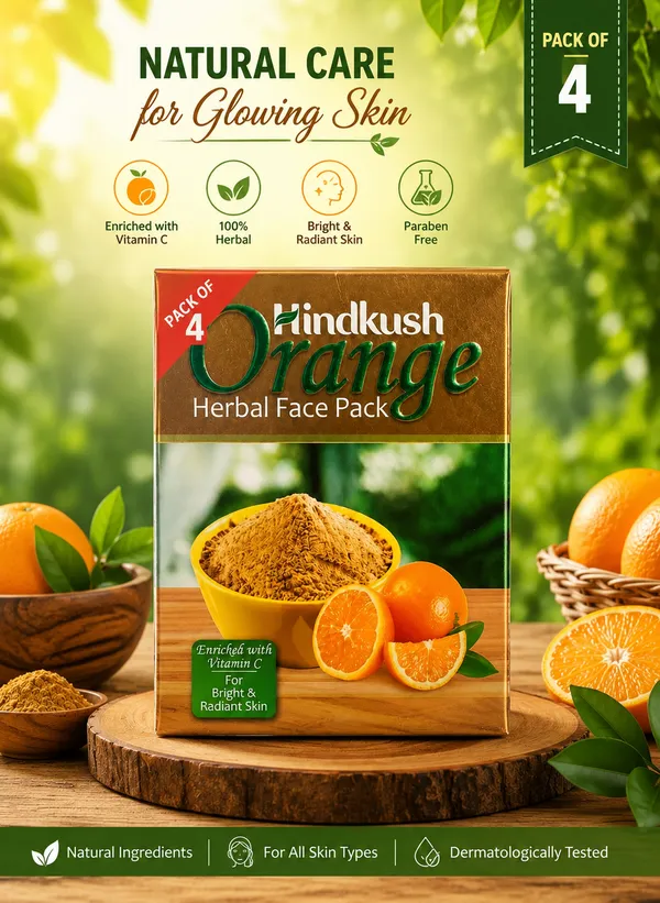 Hindkush_Orange_Herbal_Face_Pack_25Gm_X_4