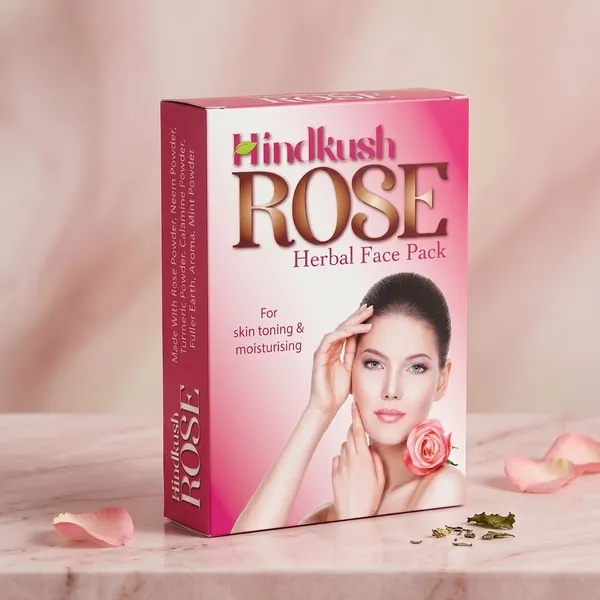 Hindkush_Rose_Herbal_Face_Pack_25Gm_X_4