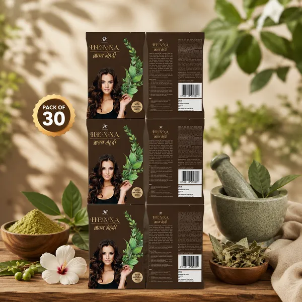 Hindkush_Henna_Brown_Mehndi_Hair_Color_-_Pack_Of_30-_10Gm_Each