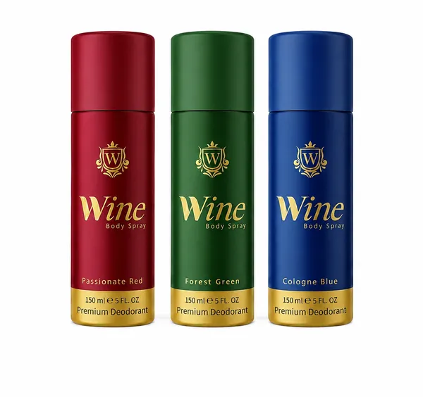 Wine_Deodorant_-_Forest_Green_And_Passionate_Red_And_Cologne_Blue_150Ml_-_Pack_Of_3
