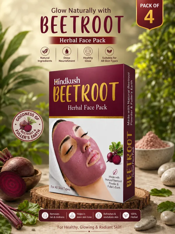Hindkush_Beetroot_Herbal_Face_Pack_25Gm_X_4