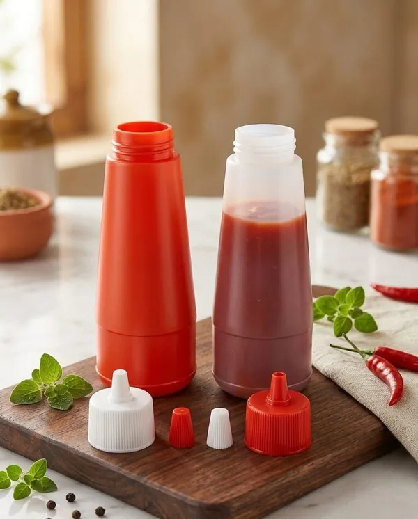 Red_And_White_Squeeze_Bottle__For_Kitchen