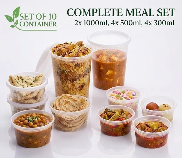 Transparent_And_White_Storage_Container_Set_Food_Grade_Polypropylene_For_Kitchen__Storage