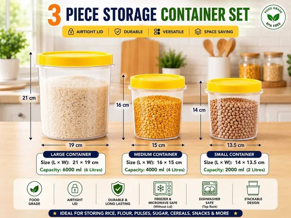 Transparent_And_Yellow_Storage_Container_Set_Food_Grade_Pet_For_Kitchen